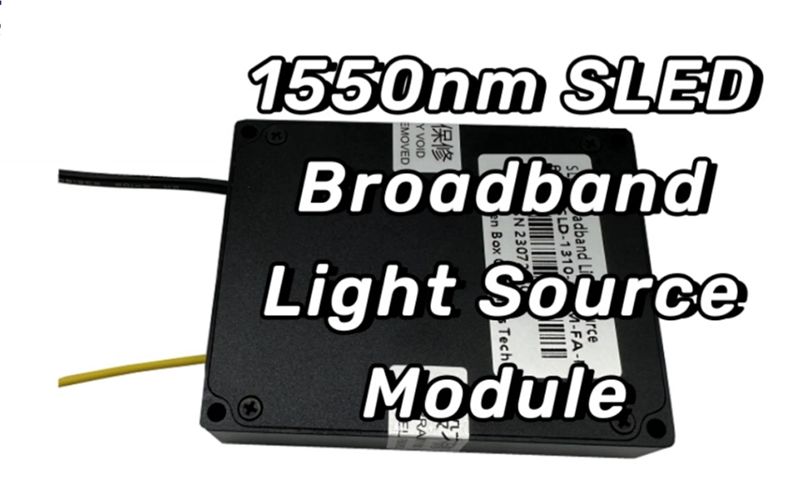 Módulo de fuente de luz de banda ancha SLED de 1550 nm