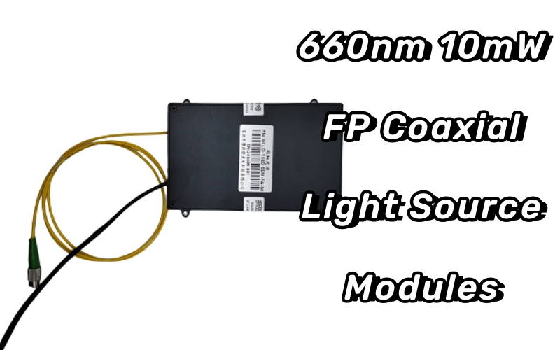 Módulos de fuente de luz coaxial FP de 660 nm y 10 mW