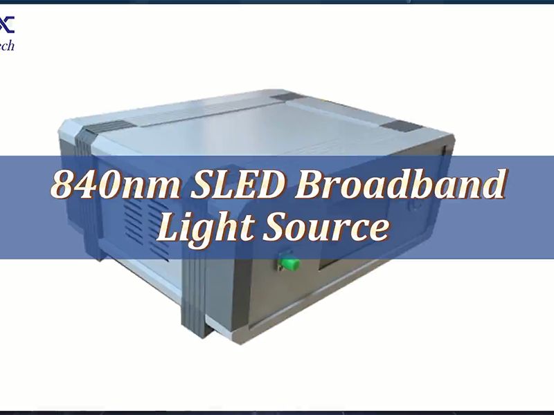 Fuente de luz de banda ancha SLED de 840 nm